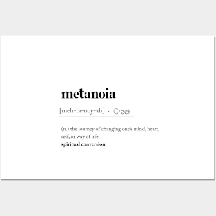 Metanoia Definition Posters and Art